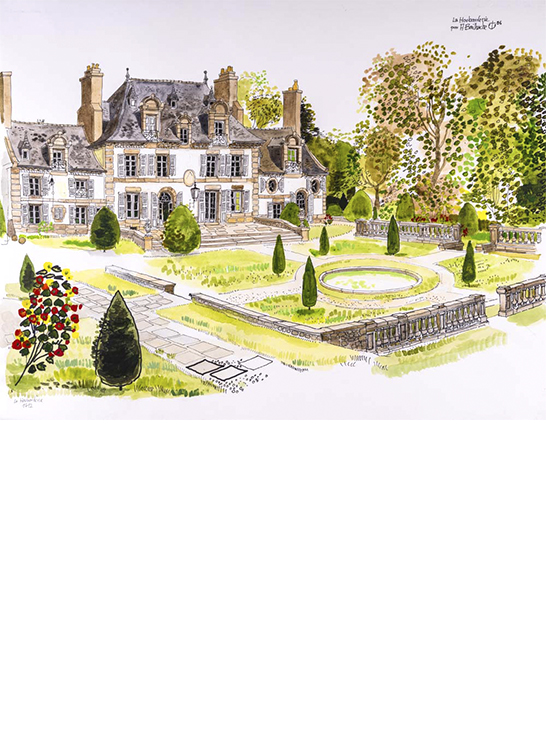Alain Bailhache encre La Houbarderie malouinière Saint-Malo Centre Cristel Éditeur d'Art