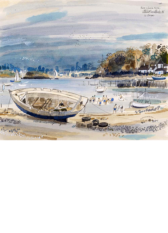 Exposition Alain Bailhache Marine de bord de Rance Centre Cristel Éditeur d'Art Saint-Malo