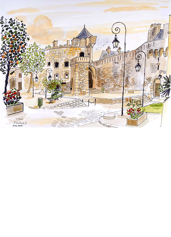 Exposition Alain Bailhache Petit Donjon Saint-Malo Bretagne Centre Cristel Éditeur d'Art Saint-Malo