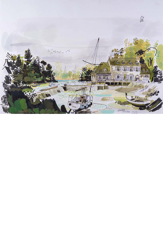 Exposition Alain Bailhache Rance La Richardais Le Moulin neuf Centre Cristel Éditeur d'Art Saint-Malo