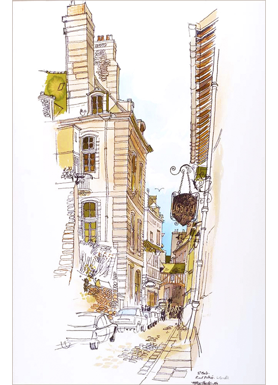 Exposition Alain Bailhache Saint-Malo rue d'Estrées Bretagne Centre Cristel Éditeur d'Art Saint-Malo