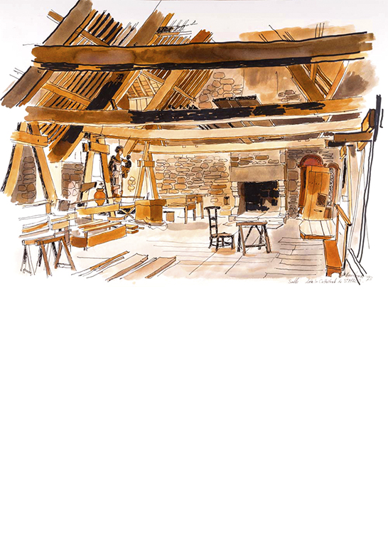 Exposition Alain Bailhache Salle de la cathédrale Saint-Malo Bretagne Centre Cristel Éditeur d'Art Saint-Malo