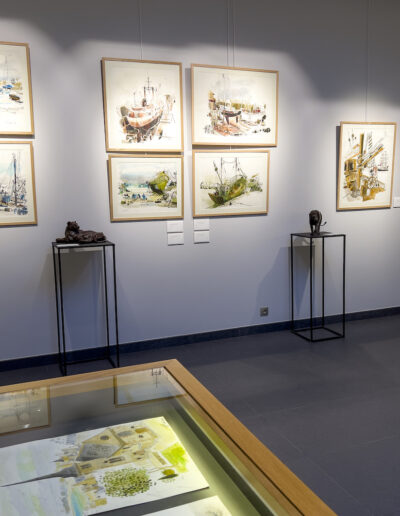 Exposition Alain Bailhache "Vent d'ouest et rêves d'Orient" Centre Cristel Éditeur d'Art Saint-Malo
