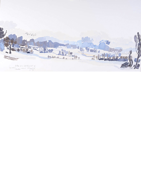 Exposition Alain Bailhache La neige près de Caty Milly La fôret le froid Saint-Malo Centre Cristel Éditeur d'Art Saint-Malo