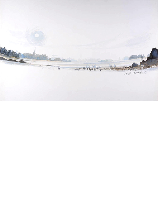 Exposition Alain Bailhache Plage du Pont Saint-Malo Bretagne Saint-Malo Centre Cristel Éditeur d'Art Saint-Malo