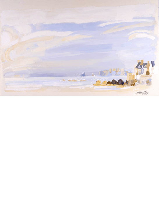 Exposition Alain Bailhache Rochebonne - la plage Saint-Malo Bretagne Saint-Malo Centre Cristel Éditeur d'Art Saint-Malo