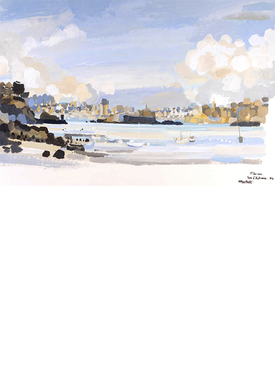 Exposition Alain Bailhache Saint-Servan soir d'automne Bretagne Saint-Malo Centre Cristel Éditeur d'Art Saint-Malo