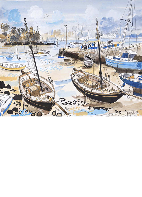 Exposition Alain Bailhache À la cale de Mordreuc Bretagne Saint-Malo Centre Cristel Éditeur d'Art Saint-Malo