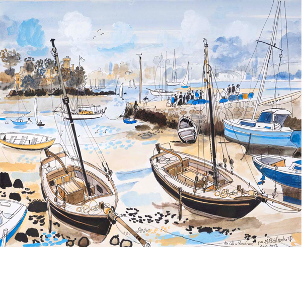 Exposition Alain Bailhache À la cale de Mordreuc Bretagne Saint-Malo Centre Cristel Éditeur d'Art Saint-Malo