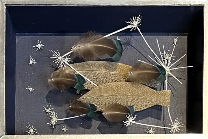 Anne Limbour Cosmos aquatique Œuvre plastique 10 x 15 cm