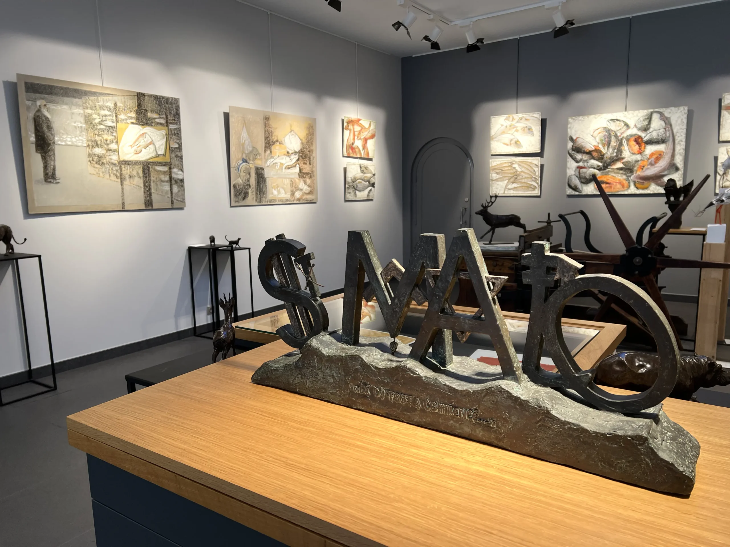 Exposition Frédéric Brandon. Déjeuner avec Manet, Monet, Picasso Centre Cristel Éditeur d'Art Saint-Malo