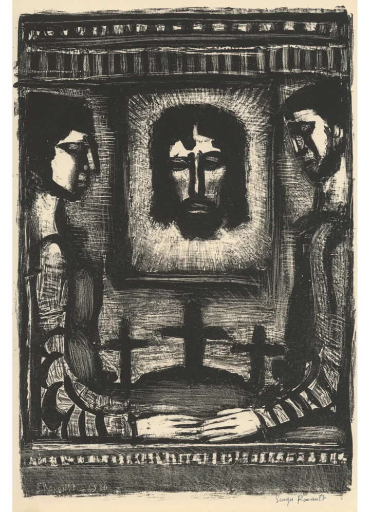 Exposition Georges Rouault retour à Saint-Malo Carnets de Gilbert La Sainte Face lithographie Centre Cristel Éditeur d'Art