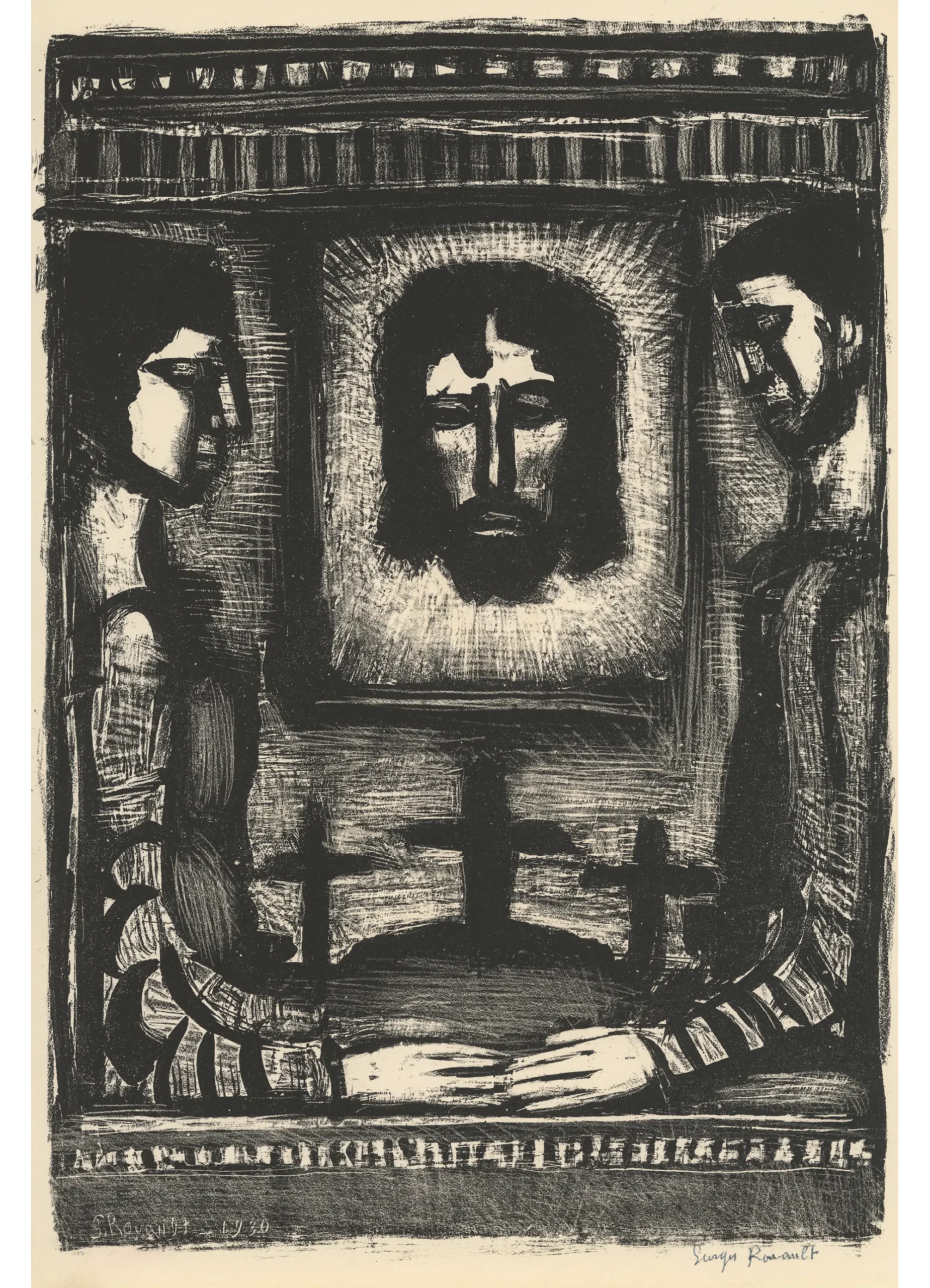Exposition Georges Rouault retour à Saint-Malo Carnets de Gilbert La Sainte Face lithographie Centre Cristel Éditeur d'Art
