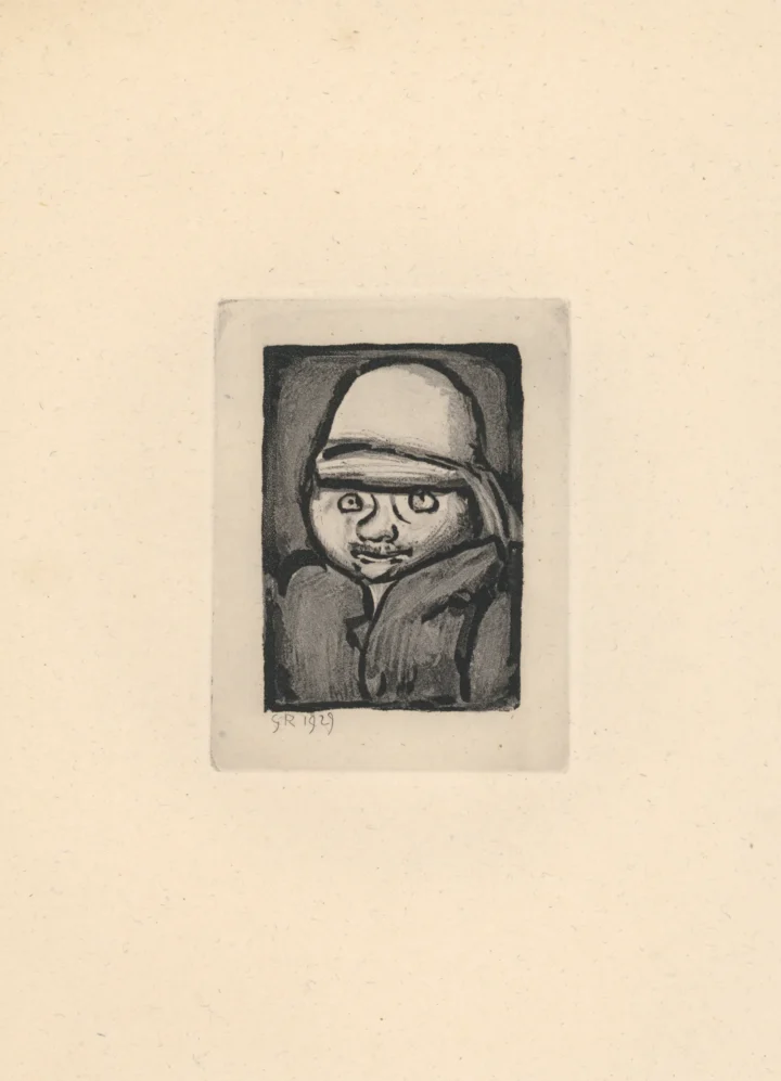 Exposition Georges Rouault Les Réincarnations du Père Ubu Fléau colon gravure Centre Cristel Éditeur d'Art