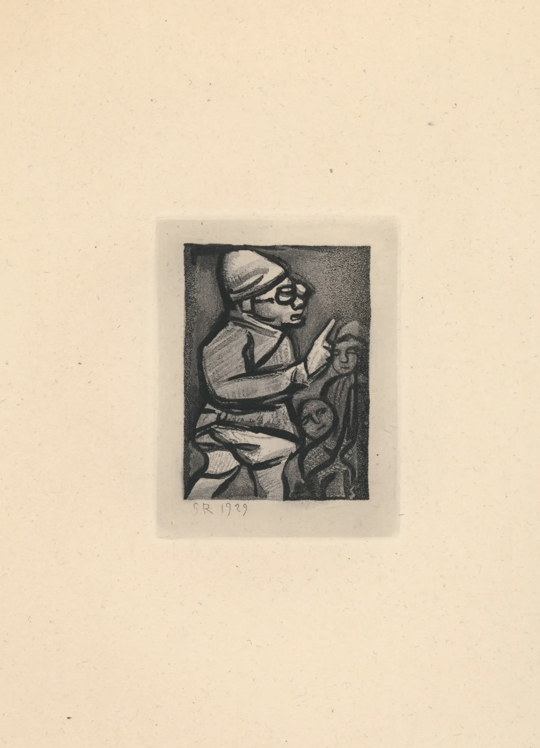 Exposition Georges Rouault Retour à Saint-Malo gravure Les Réincarnations du Père Ubu L'Administrateur colonial Centre Cristel Éditeur d'Art