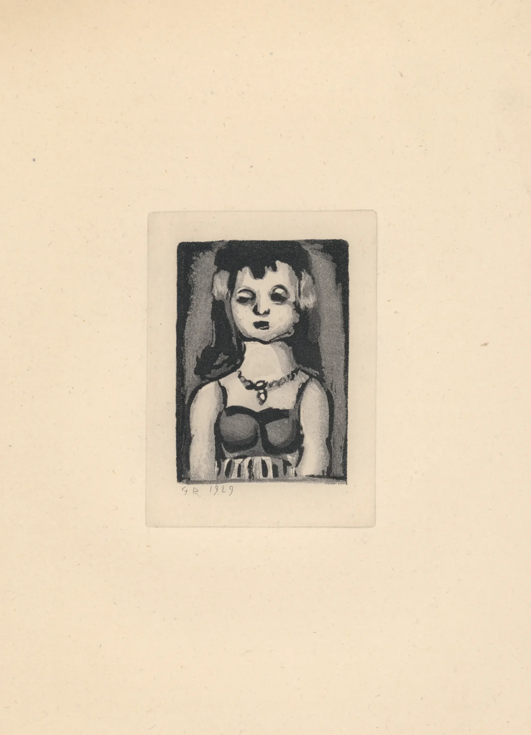 Exposition Georges Rouault retour à Saint-MaloLes Réincarnations du Père Ubu : Sainte-Nitouche gravure Centre Cristel Éditeur d'Art