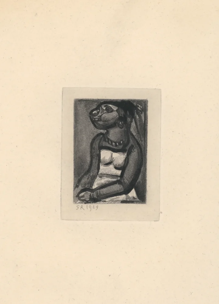 Exposition Georges Rouault retour à Saint-Malo Le Père Ubu Cristal de Roche gravure Centre Cristel Éditeur d'Art
