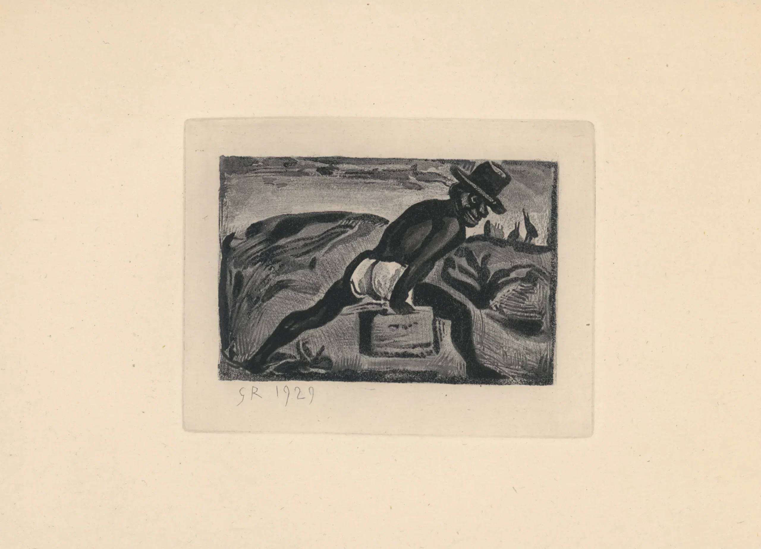Exposition Georges Rouault retour à Saint-Malo Les Réincarnations du Père Ubu Le Noir libéré gravure Centre Cristel Éditeur d'Art