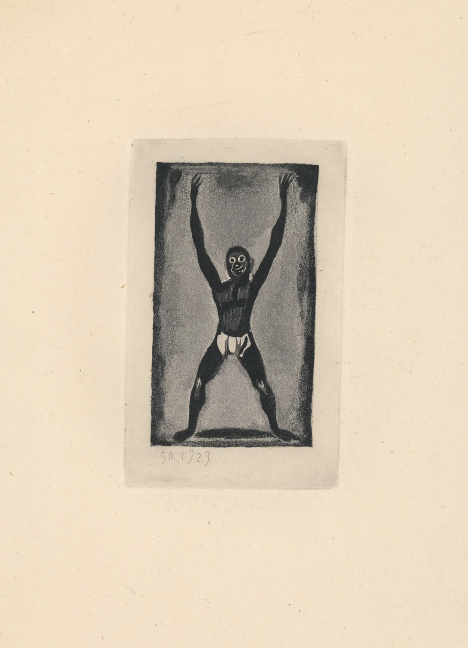 Exposition Georges Rouault retour à Saint-Malo Les Réincarnations du Père Ubu : Bamboula gravure Centre Cristel Éditeur d'Art