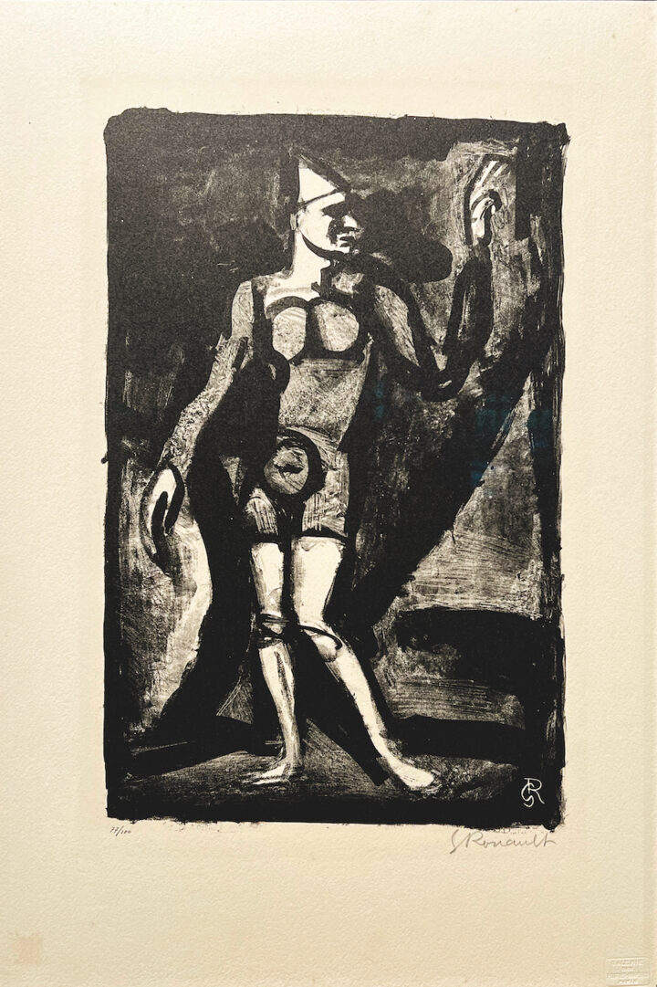 Georges Rouault Le Pitre lithographie originale exposition Georges Rouault Retour à Saint-Malo Centre Cristel Éditeur d'Art