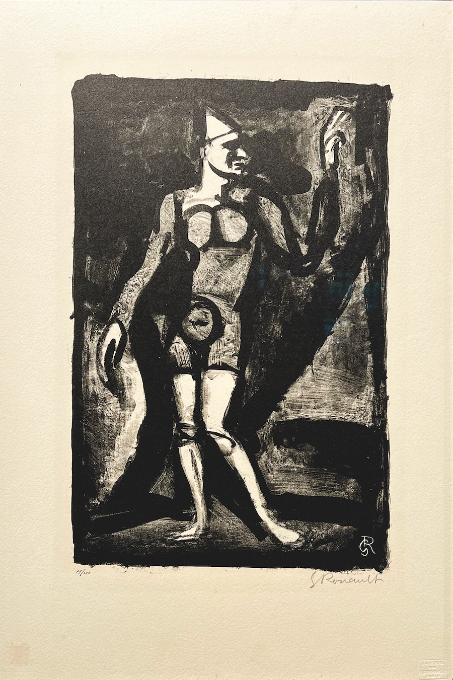 Georges Rouault Le Pitre lithographie originale exposition Georges Rouault Retour à Saint-Malo Centre Cristel Éditeur d'Art