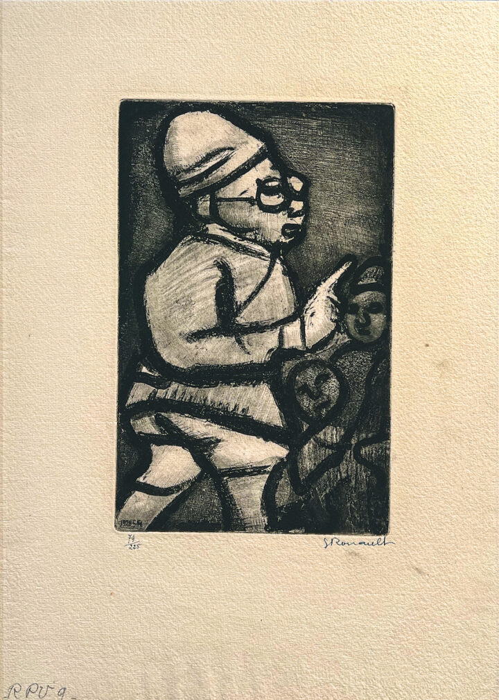Georges Rouault L'Administrateur colonial lithographie originale exposition Georges Rouault Retour à Saint-Malo Centre Cristel Éditeur d'Art