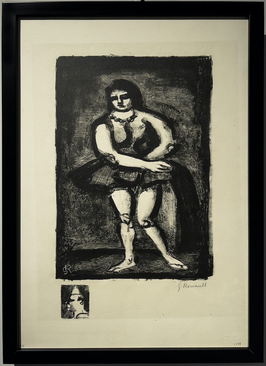 Georges Rouault L'écuyère debout lithographie originale exposition Georges Rouault Retour à Saint-Malo Centre Cristel Éditeur d'Art