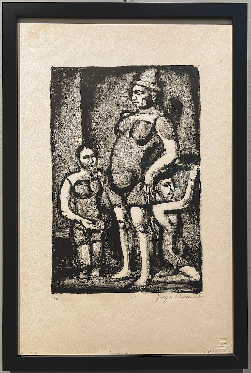 Georges Rouault La Clownesse lithographie originale exposition Georges Rouault Retour à Saint-Malo Centre Cristel Éditeur d'Art