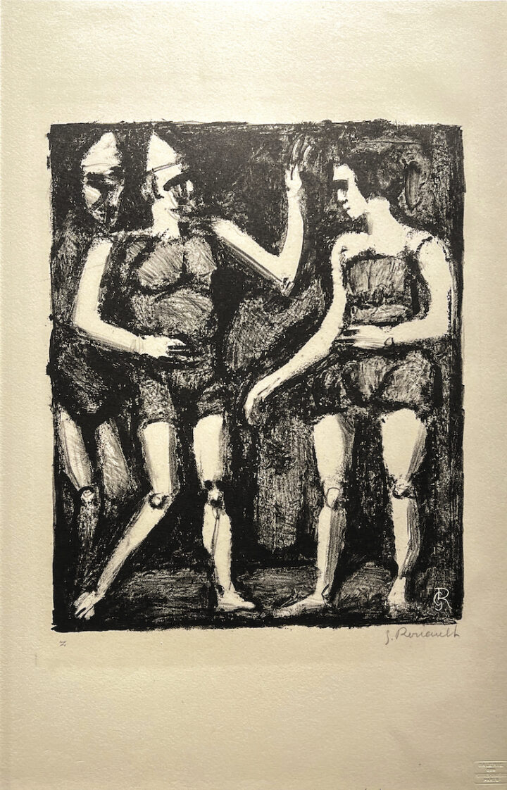 Georges Rouault La Parade lithographie originale exposition Georges Rouault Retour à Saint-Malo Centre Cristel Éditeur d'Art