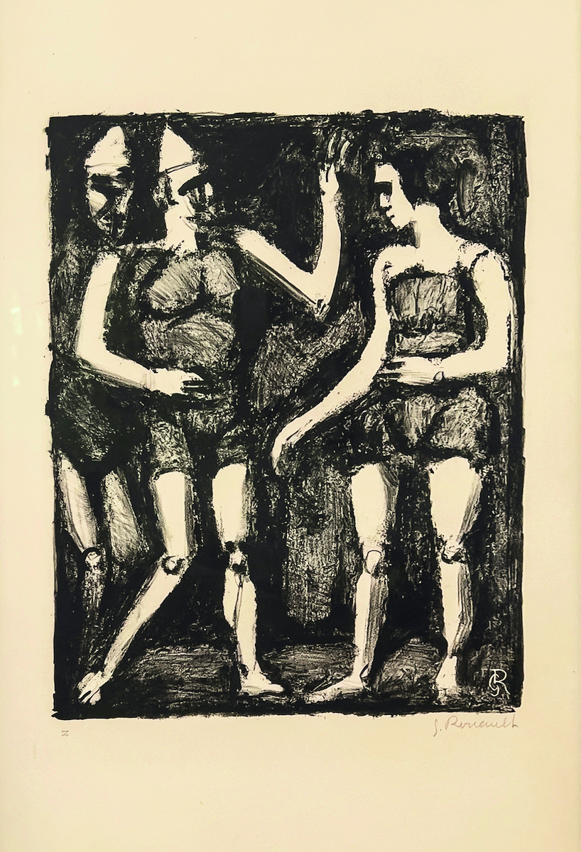 Georges Rouault La Parade lithographie originale exposition Georges Rouault Retour à Saint-Malo Centre Cristel Éditeur d'Art
