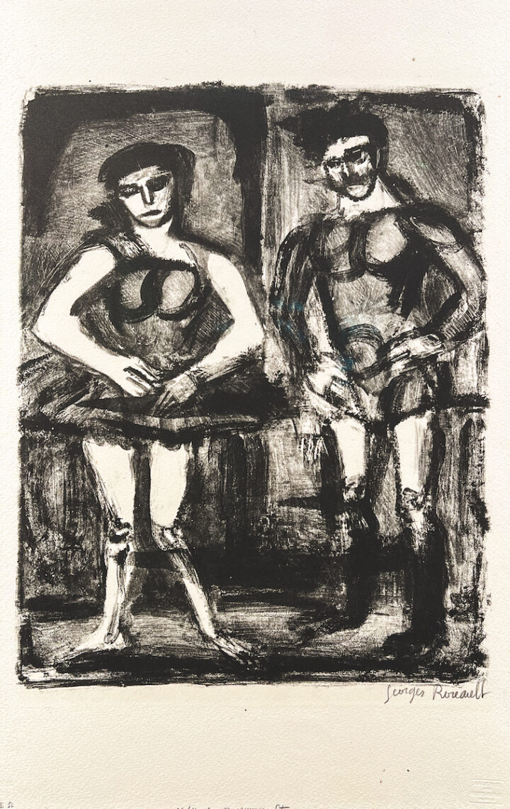 Georges Rouault Le Dompteur lithographie originale exposition Georges Rouault Retour à Saint-Malo Centre Cristel Éditeur d'Art