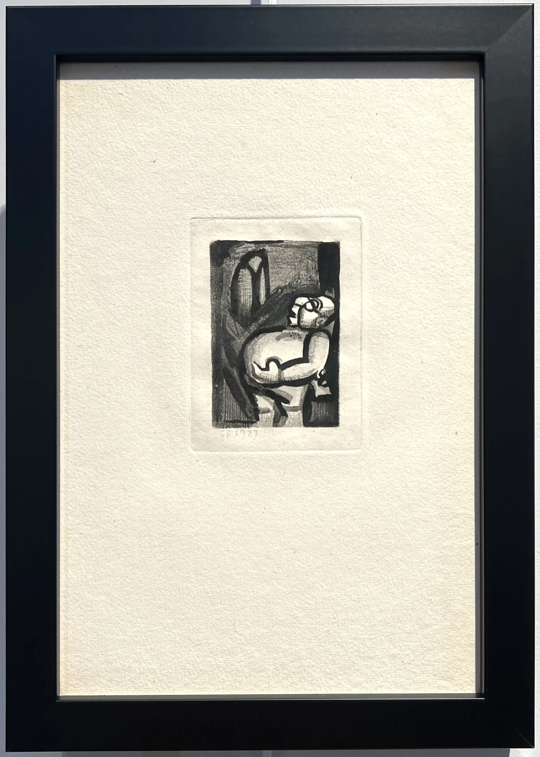 Exposition Georges Rouault Retour à Saint-Malo gravure Les Réincarnations du Père Ubu : Le Père Ubu chantre Centre Cristel Éditeur d'Art
