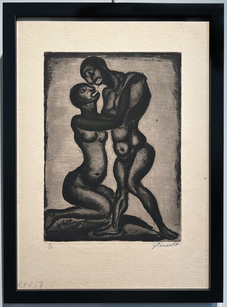 Exposition Georges Rouault retour à Saint-Malo Réincarnations du Père Ubu : Noces gravure originale Centre Cristel Éditeur d'Art