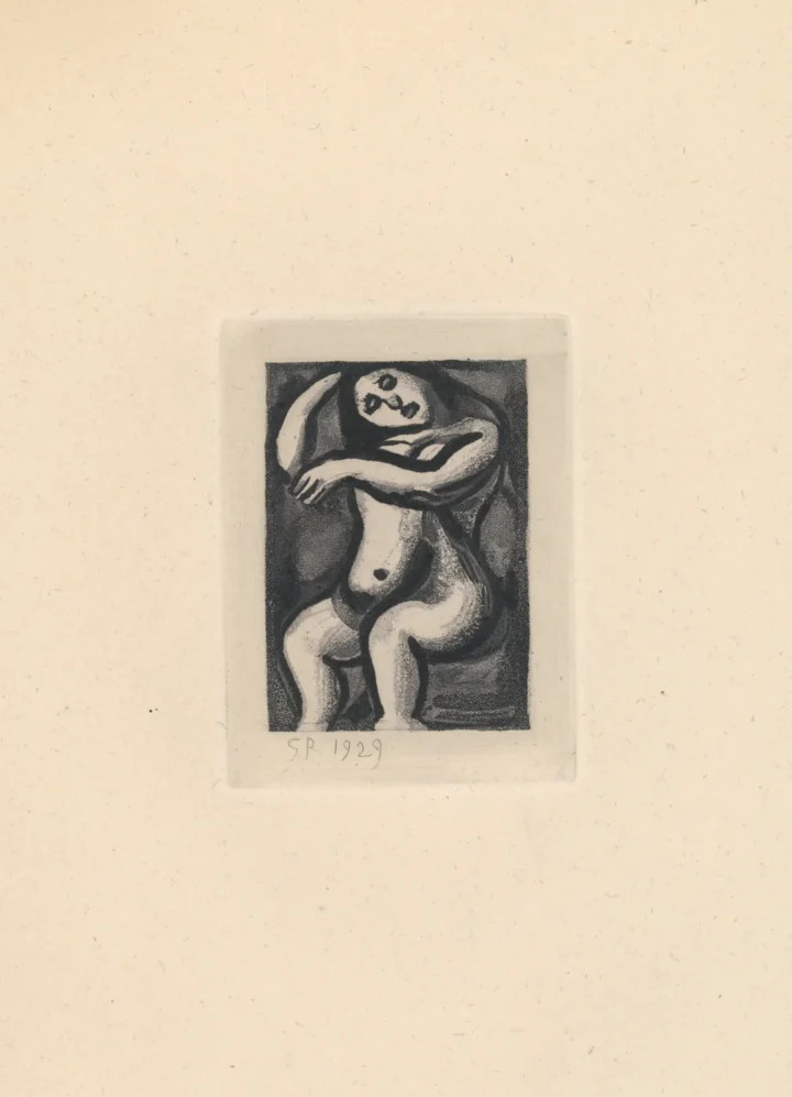 Exposition Georges Rouault retour à Saint-Malo Le Père Ubu Nu assis gravure Centre Cristel Éditeur d'Art