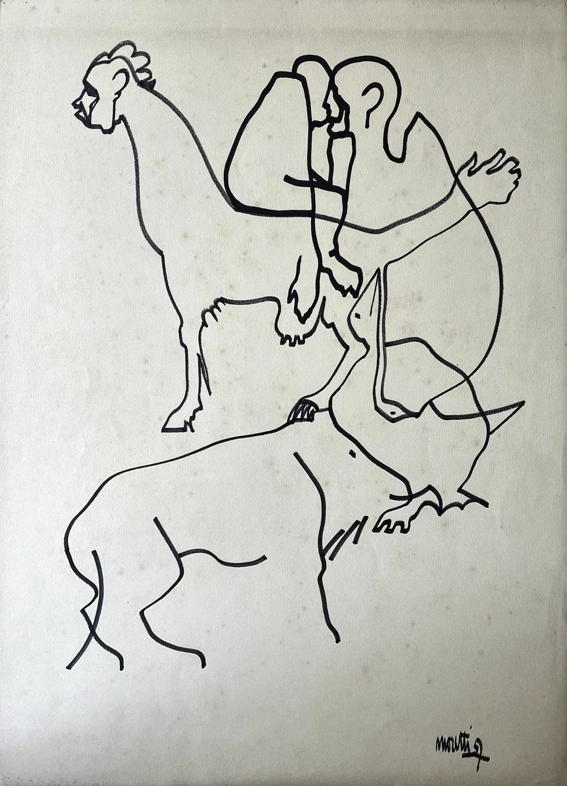 Ramond Moretti "Dessins. Après l’art pariétal"