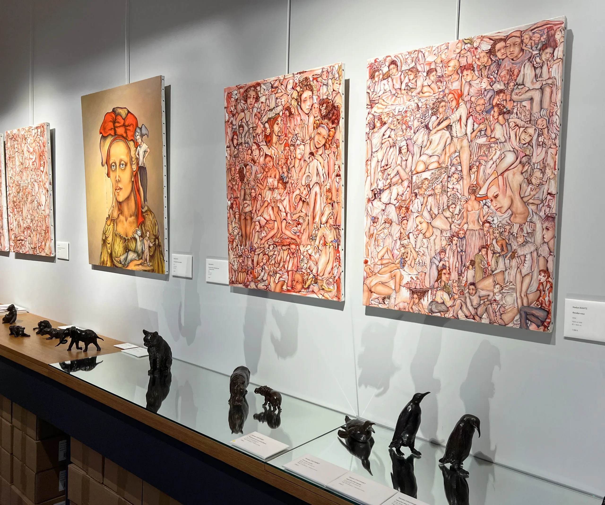 Exposition Le Monde enchanté de Nadyn Kuntz Centre Cristel Éditeur d'Art Saint-Malo