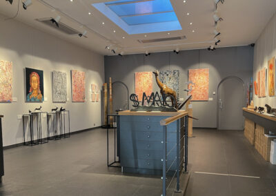Exposition Le Monde enchanté de Nadyn Kuntz Centre Cristel Éditeur d'Art Saint-Malo