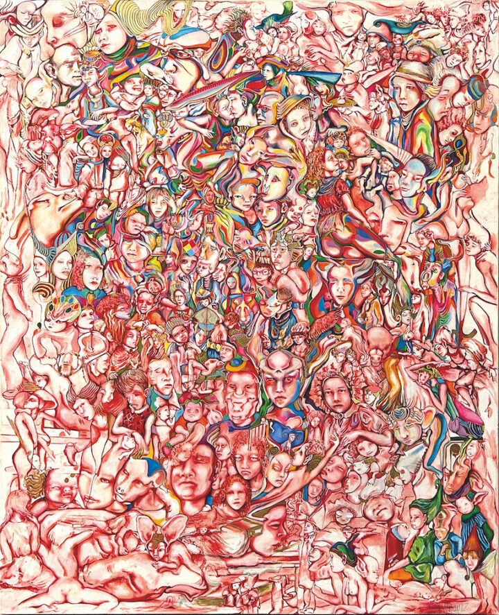 Nadyn KUNTZ Arlequinades huile sur toile Centre Cristel Saint-Malo