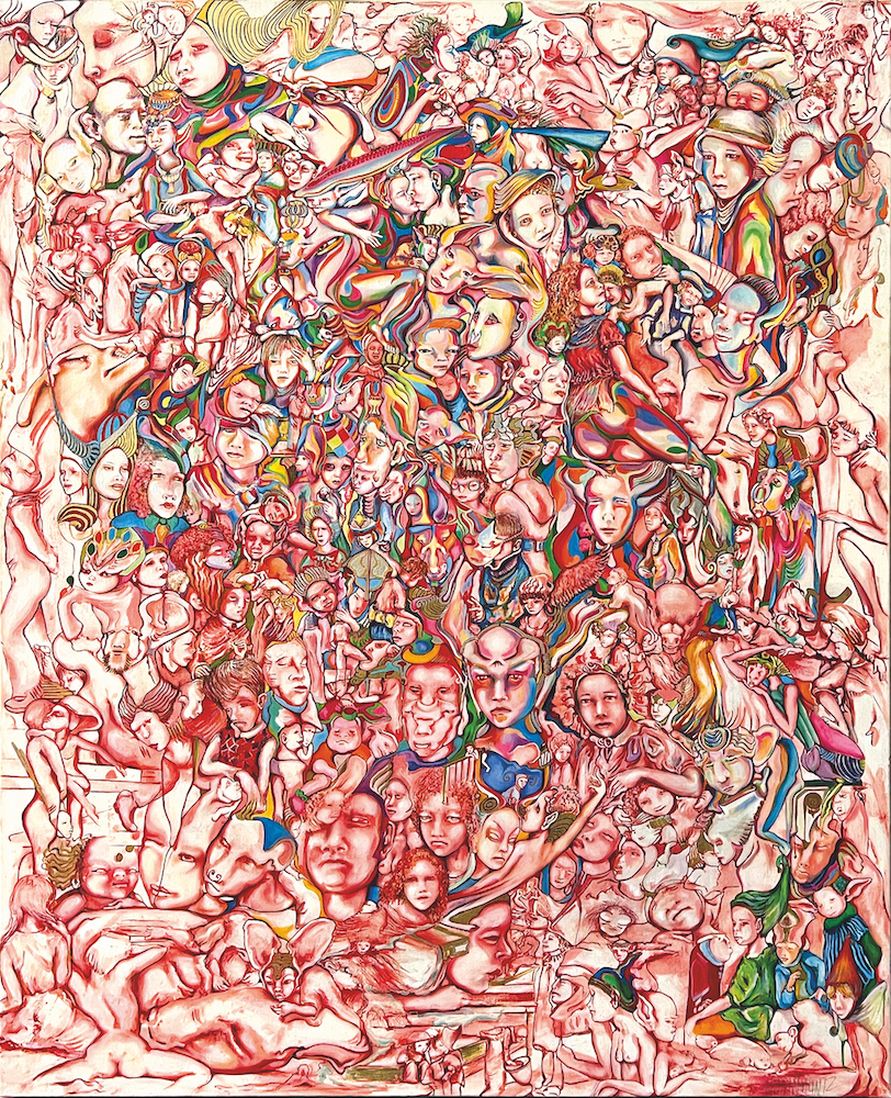 Nadyn KUNTZ Arlequinades huile sur toile Centre Cristel Saint-Malo