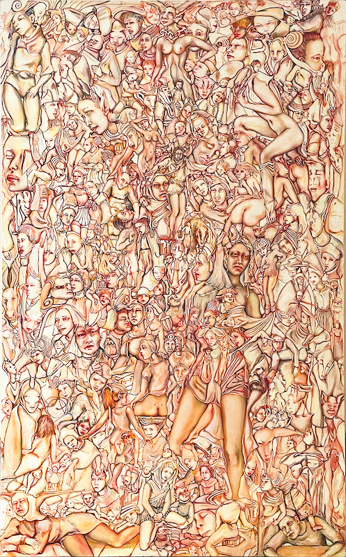 Nadyn KUNTZ Ève(s) huile sur toile Centre Cristel Saint-Malo