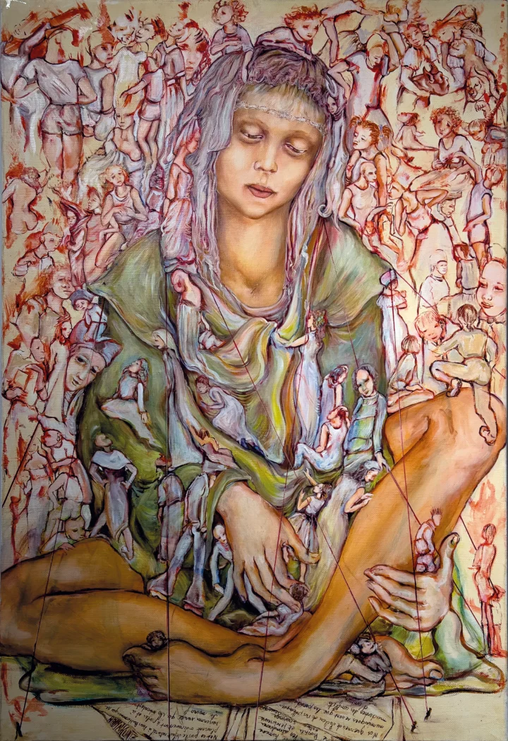 Nadyn KUNTZ Gulliverte huile sur toile Centre Cristel Saint-Malo